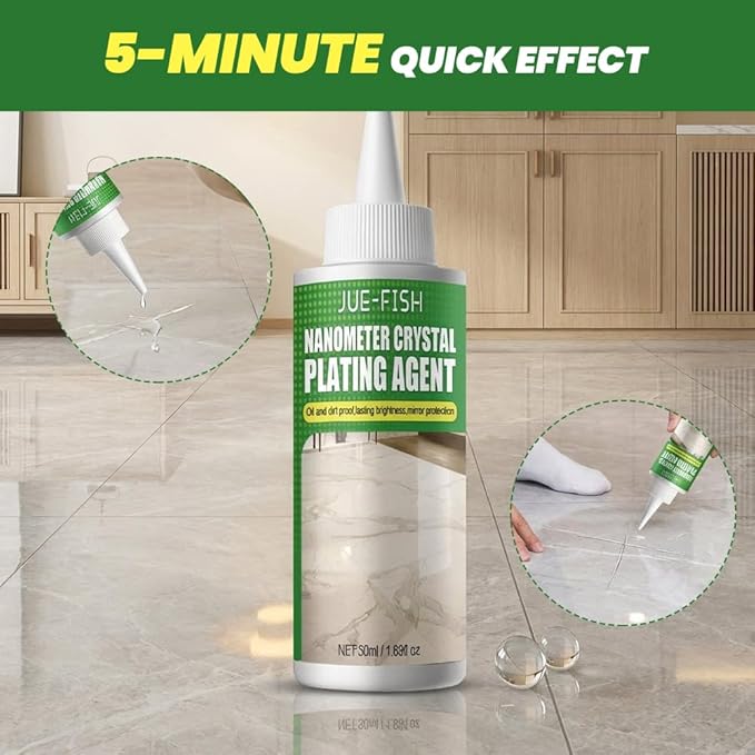 Multi-Surface Nano Crystal Coating: Granite Countertop Cleaner with Protection for Stone Surfaces - Restores Shine &amp Polishes Granite Marble Quartz Tiles and More (3 pcs)
