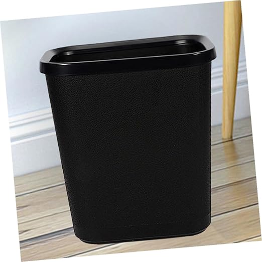 Thickened Plastic Simple Trash Can for Home and Bedroom Opening Garbage Container Bin for Living and Bathroom Wastebasket for Office Desk Sundries and Daily Use