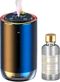 3-Color Starry Sky Car Aromatherapy Diffuser - Automatic Air Freshener &amp Perfume Sprayer for Baby and Family(50ML X09 Cologne)