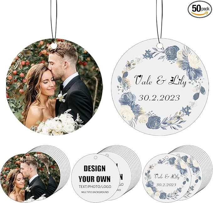 500 PCS Custom Logo Air Freshener Bulk Personalized Car Air Fresheners for Business Branding Real Estate Agents Dealerships and Events