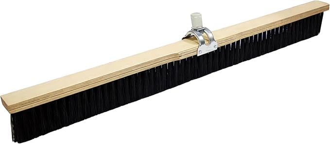 Bon 82-472 Concrete Finish Brush 36 Black Styrene Bristles with Adjustable Handle Socket 3 Trim for Concrete Texturing
