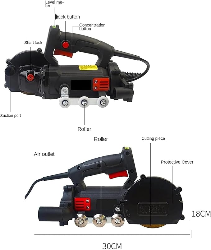 Tile Gaps Cleaner Machine Electric Seam Cleaning Machine 1.2MM Saw Blade Thickness Easy to Use for Kitchen Bedroom Tiles Gap