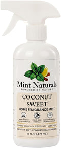 Natural Sweet Coconut Room Spray &amp Odor Eliminator – Creamy Coconut Vanilla Fragrance Mist That Helps Refresh Indoor Air 16 oz – Made in USA by Mint Naturals