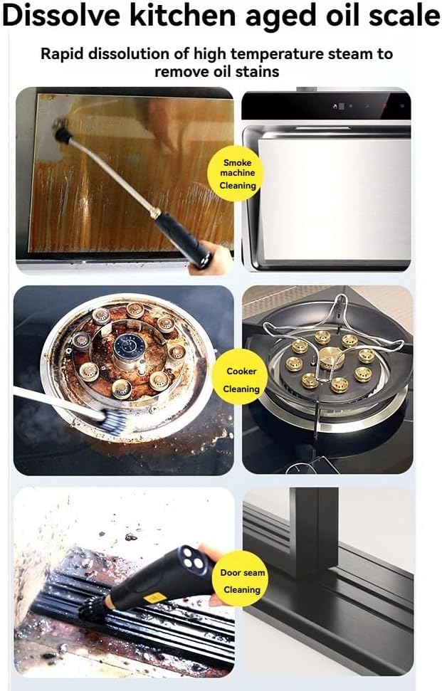 Handheld Steam Cleaner 1500W High Pressure Steamer Temperature Disinfect Pressure Jet Washer Machine US Plug B