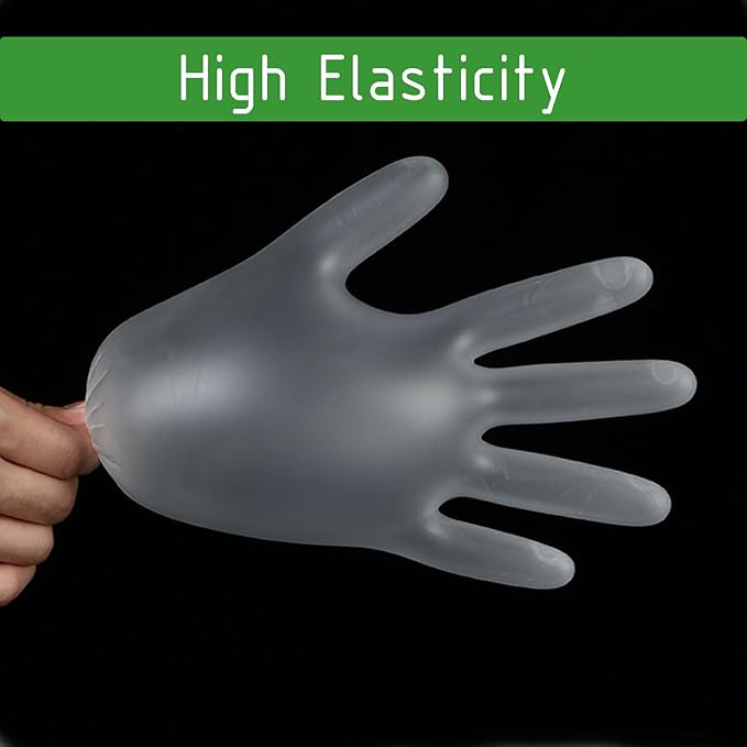 Clear Vinyl Disposable Gloves Food Safe Latex Free Powder Free for Cooking Cleaning Food Service GPVF or MPVF