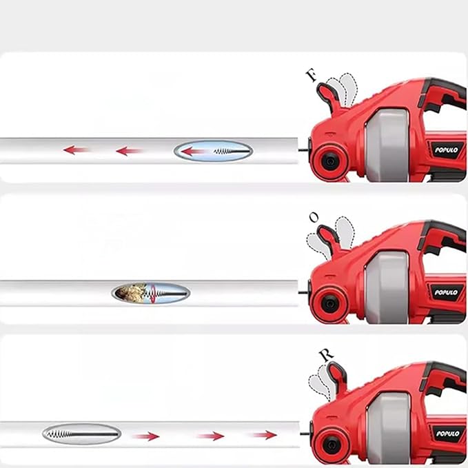 Electric Pipe Unclogger Professional Sewer Toilet Clogged Cleaning Tool Portable 3/4-2 Pipe Dredging Machine Drain Cleaner