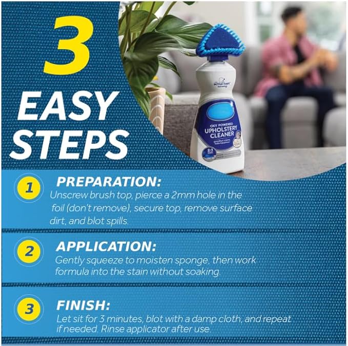 Pack of 2 Oxy Powered Upholstery Cleaner Fresh Scent13.5 oz 400ml (active foam)