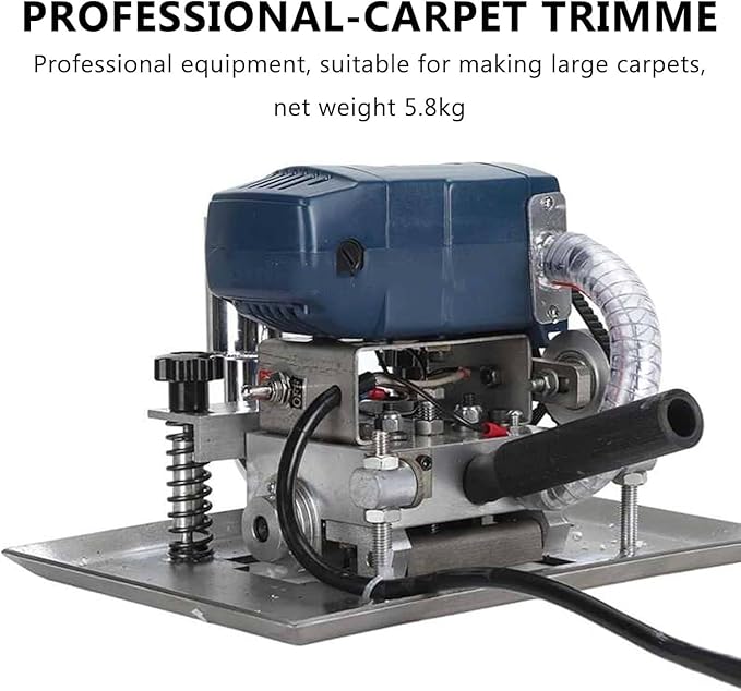 Portable Carpet Rug Flat Shearing Machine Carpet Trimmerwith 3in Roating BladeHand-Held Carpet Repair Flattening MachineCarpet Cutting and Repair