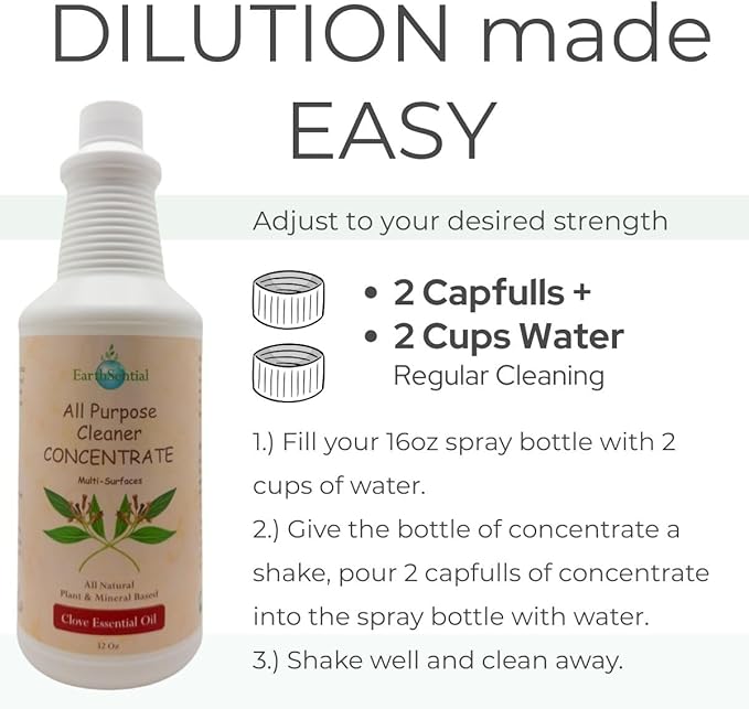 Plant-Based All-Purpose Cleaner Concentrate 32 fl oz (Makes 64 Bottles) (Clove)