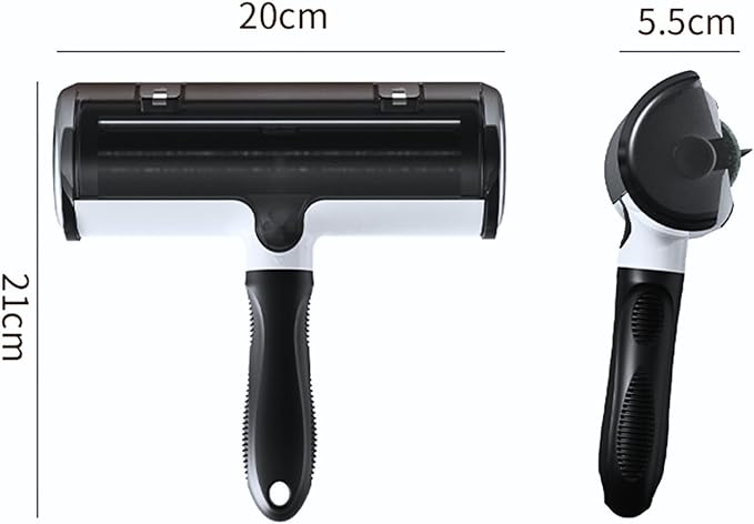 Premium Pet Hair Remover for Couch Furniture &amp Car | Reuseable Strong Self-Cleaning Lint Roller | Modern Black &amp White Design– PetPalCleanPro