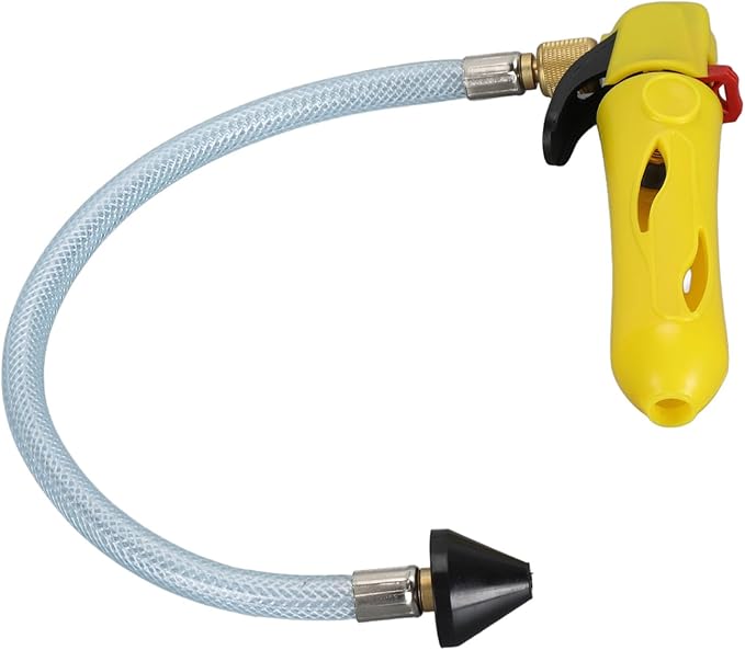 Semme Versatile Threaded Drain for AC Condensate Lines Efficient CO2 Cleaner with Flexible Hose and Design (Yellow)