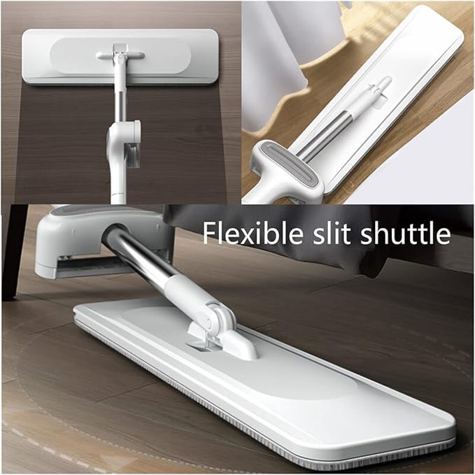 Steam Mop 360 Rotating Hand-Washing Lazy Mop Magic Flat Squeeze Mop for House Floor Cleaning Cleaner Household Cleaning Supplies for Floor Carpet Window (Color : 32cm Within 4 Pads) (32cm