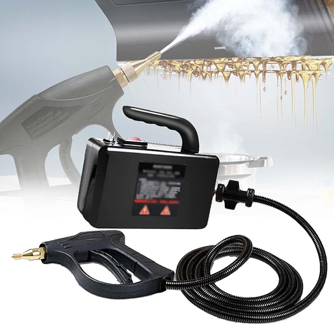2600W High Temperature Portable Handheld Steam Cleaner for Home Kitchen Bathroom Tile Grouting and Car Detailing 110V