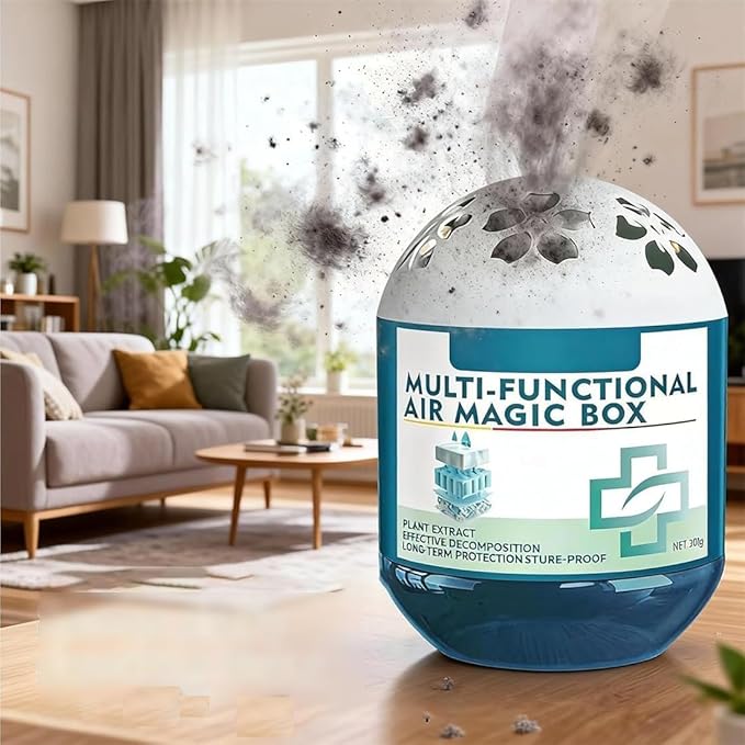 Vacuum Magic Box Automatic Dust Sucking Magic Box Indoor Air Purification Dust Removal Freshener Dusts Removal Eliminator for Home Pet Areas (3pcs)