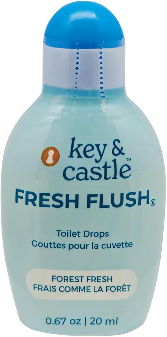 Jacent Fresh Flush Fresh Drop Toilet Drops Odor Eliminating Drops For Toilets Forest Fresh Scent Toilet Freshening Drops For Odors Compact Easy To Carry 0.67 Oz Bottle