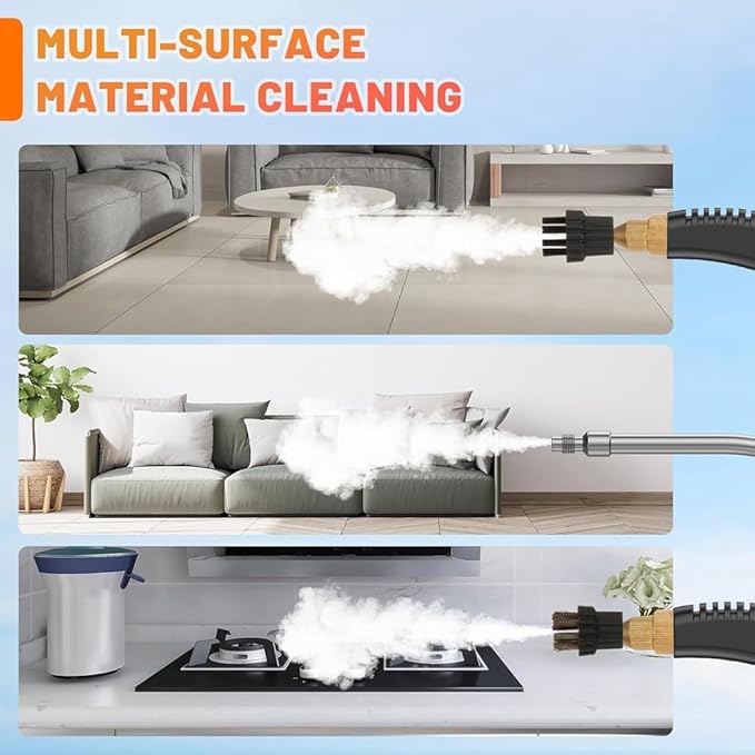 Handheld Steam Cleaner Portable High Pressure Steamer for Cleaning for Furniture Car Shower Kitchen Bathroom US Plug