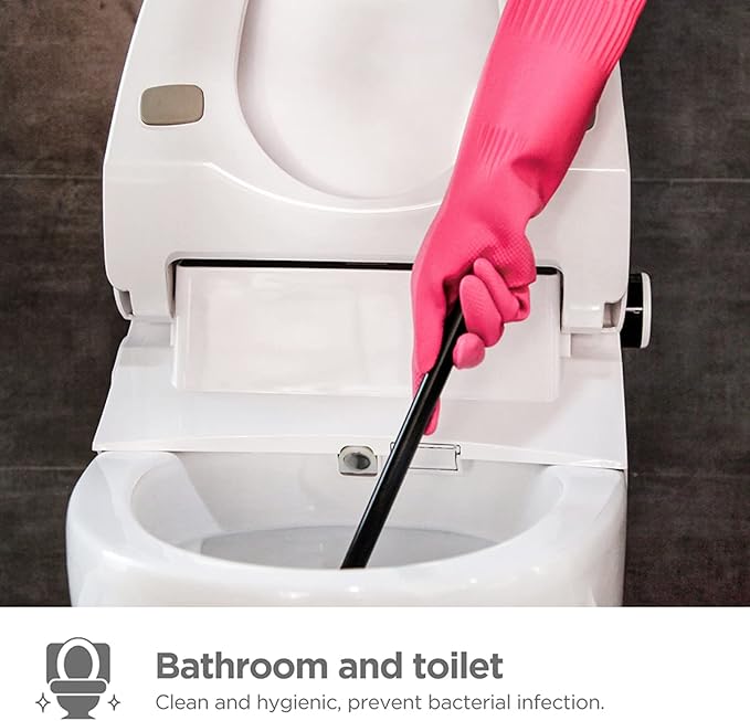 Rubber dishwashing gloves 3 or 6 Pairs for kitchenCleaning washing dish gloves long for household reuseable durable.