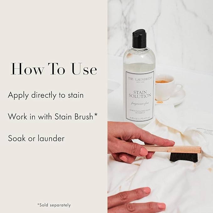 The Laundress Stain Solution Laundry Stain Treatment 16 Fl Oz Whites Detergent Concentrated Laundry Detergent Liquid Classic Scent 32 oz.