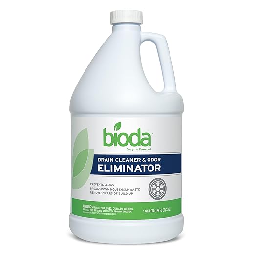 Bioda Professional Strength Enzyme Drain Cleaner Septic Safe Drain Odor Eliminator Smell Eliminator