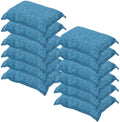 Miracle Microfiber Scrubbing Sponge Blue Extra Scrubbing Power Kitchen Sponge Sink Pot Pan and Dish Washing Super Absorbent and Rapid Drying 12-Pack by Superio