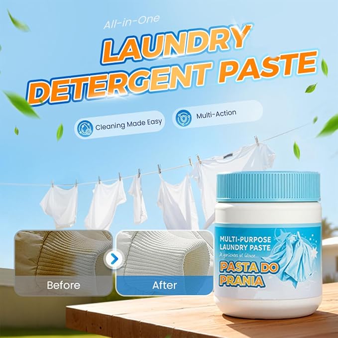 Multi-Purpose Deep Cleaning Laundry PasteMulti-functional Stain Remover for ClothesDeep Stain RemovalAll-Purpose Clothing Cleaning Cream (2PCS)