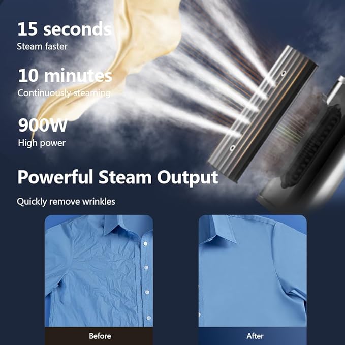 Nesugar G3 Steamer for Clothes Portable Travel Steamer Fashion Handheld Garment Steamer 0.75lbs Lightly 15s Fast Heat-up Light Mini Steam Iron for travel and home