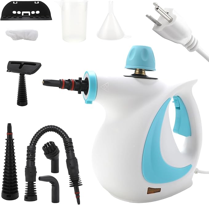 Steam CleanersHandheld Steam Cleaner For Home Steam Cleaner For Car Steam Cleaner Handheld Hand Held Cleaner Sakerplus Steam Disinfection Cleaner (blue)