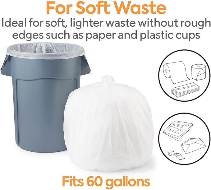 STAPLES 60Gal High Liners 150/Cs 38-Inch x 60-Inch