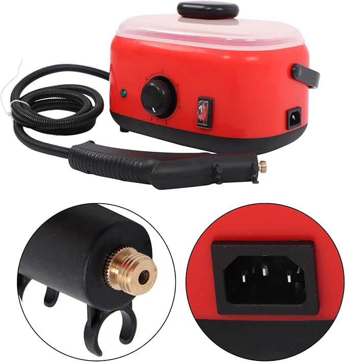kimllier Portable Steam Cleaner 2500W 1500ml High-Pressure Deep Cleaning for Grout Lines Windows Car Interiors Bathroom Tiles Upholstery