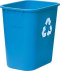 Winco Recycling Basket for Home and Office 7 Gallon Blue