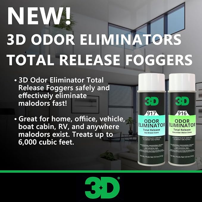 3D Odor Eliminator Fogger Duo – Cucumber Melon &amp Sea Breeze – Total Air Freshener &amp Odor Neutralizer