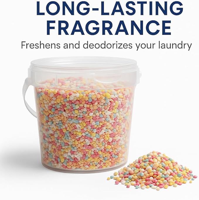 Fresh Scent Booster Laundry Beads Long-Lasting Fragrance Multi-Color Scented Beads for Clothes and Linens 5 Pounds Bulk Container