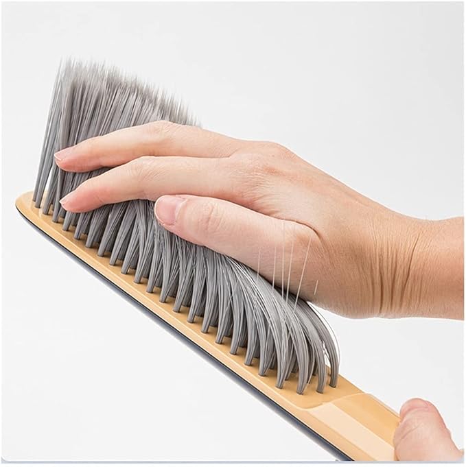 VALGRE Precipitator Bed Brush Soft Cleaning Brush Hand Broom Hotel Family Clothes Dust Hair Sofa Bed Sheets Bedspread Carpet Cleaning ABS+PBT+PET dust Catcher(Blue)
