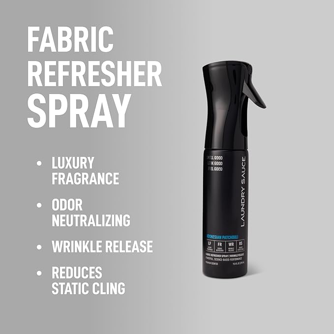 Laundry Sauce Fabric Refresher Spray Indonesian Patchouli Odor-Fighting Fabric Refresher Fragrance and Laundry Scent 9.8 fl oz
