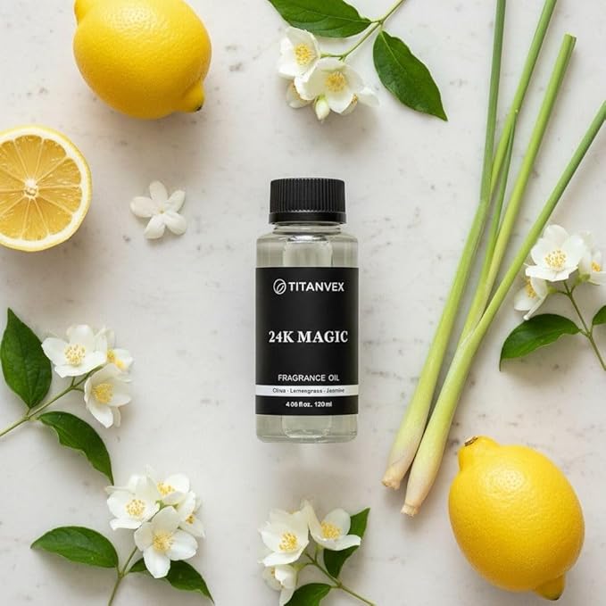 24K Magic Hotel Collection Diffuser Oil - Waterless Diffuser Oil Refill for Cold Air Use - Hotel Diffuser Oil Fragrance - Vegan and Safe Formula– 4oz