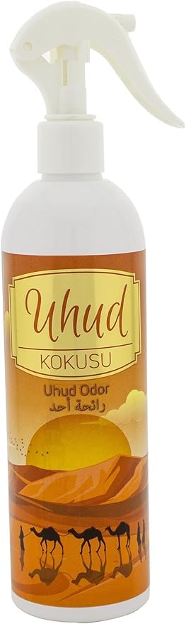 Air Freshener Spray Uhud Scent 400 ml Room Deodorizer Long Lasting Fragrance Home and Office Use Odor Eliminator - One Size