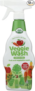 Veggie Wash Organic Fruit &amp Vegetable Wash Spray 16 Fl Oz (Pack of 12)