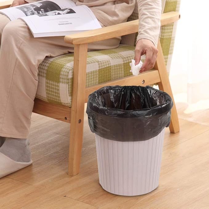 Saedy 8 gallon Kitchen Trash Bags Black Garbage Bags 200 Counts