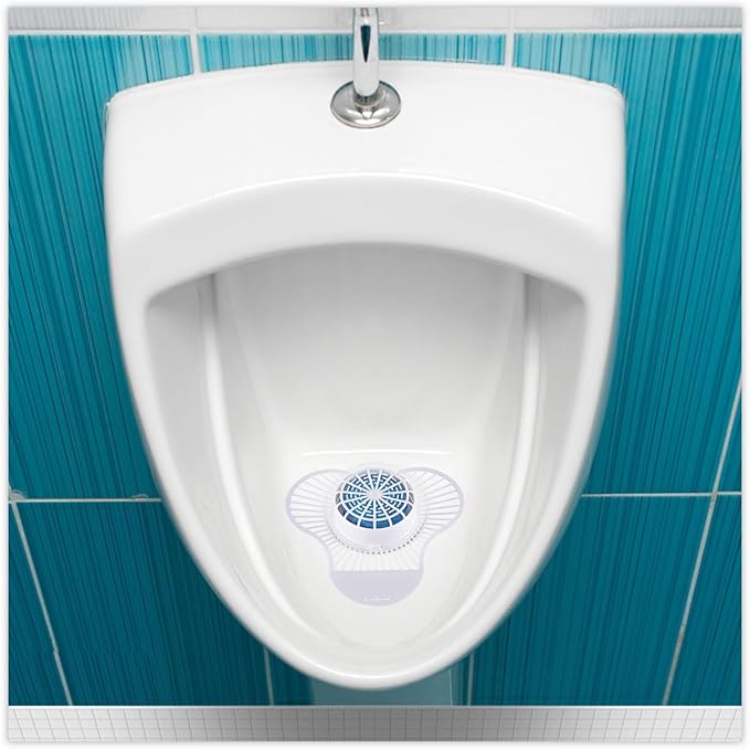 Boardwalk TBSP012I072M332143000 Green Apple Fragrance Urinal Screen with Non-para Cleaner Block (12/Box)