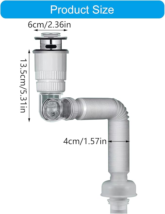 ABS Rotating Drain Pipe Prevents Odor Backflow Multifunction Not Odor For Home Hotel &amp Public Restroom Use Easy Installs