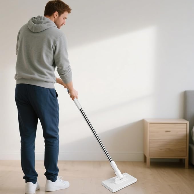 Floor Mop - Floor Cleaning Mop Household Dust Mops Non-Slip Washable Dust Mops for Kitchen Reusable Cleaning Tool for Apartment Tile Hardwood Bathroom Carpet Dormitory Garage Wall Shower