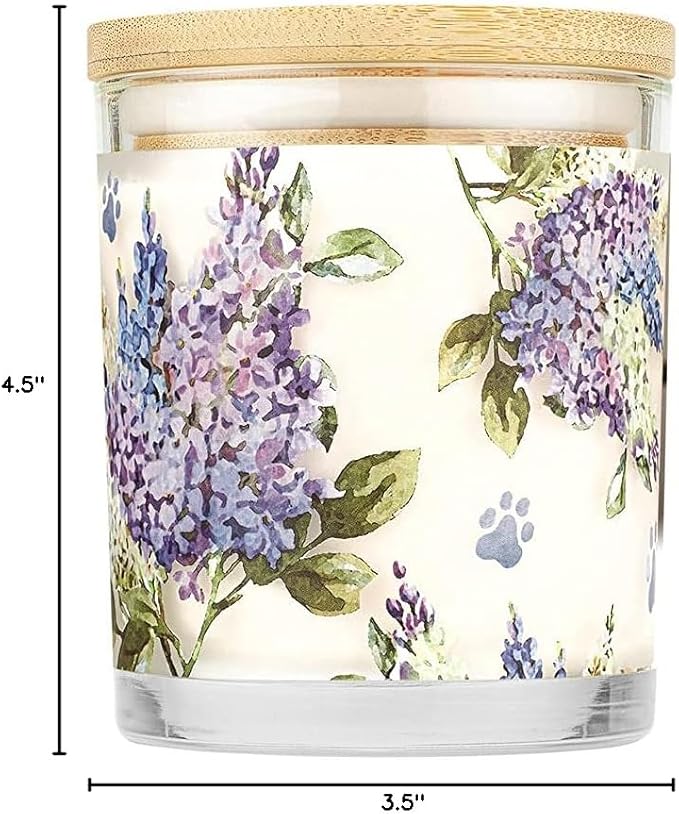 Pet House Candles Plant-Based Long Lasting Clean Burning Scented Candles for Pet Odor - Lilac Garden 2 Pack