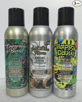 Smoke Odor Exterminator 198 gm/ 7 oz Large Spray Evergreen &amp Berries Set of Three Cans. Assortment (3) Includes Evergreen &amp Berries Just Like Home and Happy Daze.