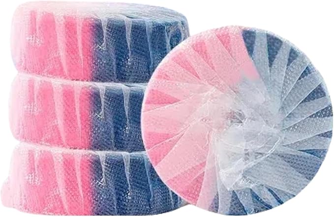 Toilet Bowl Cleaner Toilet Flush Tank Blue Bubble Set (4 Pieces in a Box) deyellowing and deodorizing maintaining Shine Long-Lasting Fresh Cherry Blossom Fragrance