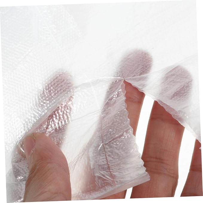 Angoily Thickened White Flat Mouth Trash Bags 300pcs (30pcs/roll X 10 Rolls) Plastic Garbage Bags for Home Bathroom Office Kitchen Waste Disposal