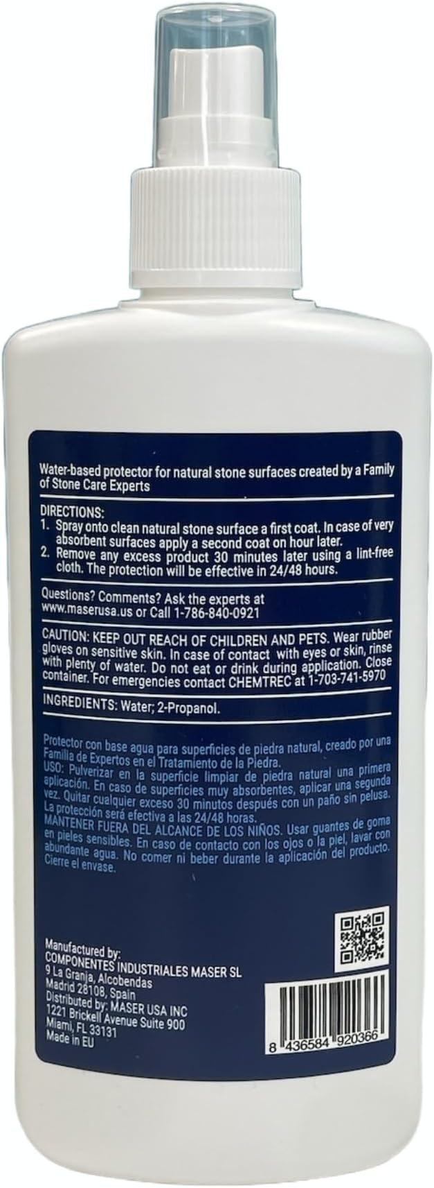 Natural Stone Marble and Granite Protector | Water-Based Stone Sealer Spray pH-Neutral Surface Protector for Countertops Vanities &amp Other Natural Surfaces – 6.8 fl oz