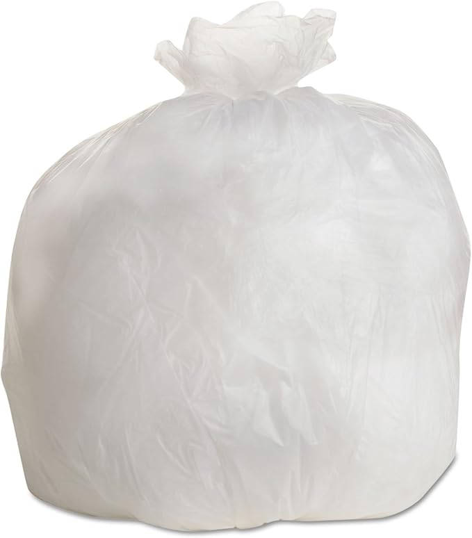 22 Micron Equivalent High-Density Can Liner in Clear
