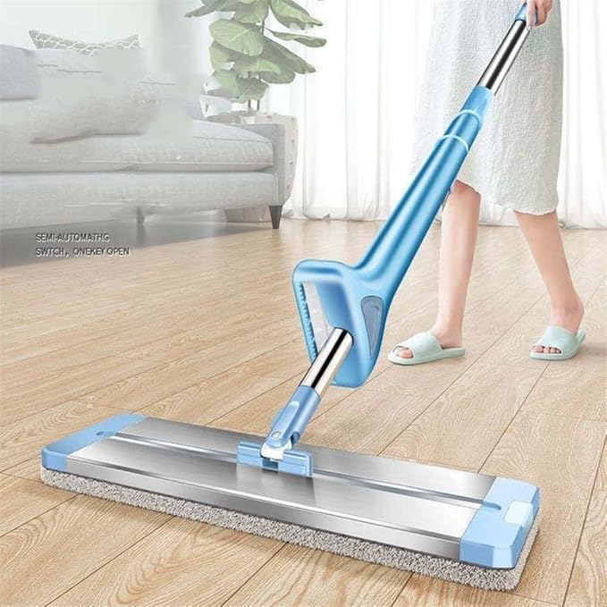 JSEIAJB Mop Cleaning Floor Squeeze for Wash Home and Kitchen Aluminum Rotary Dry House Window Wiper Squeegee Flat Dust Brush