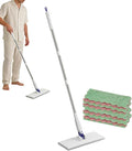 snapss Grip Mini Mop for Pet Hair Upgraded One-Press Cloth-Changing Mini Mop for Dry &amp Wet disposables Pads Kitchen Bathroom Tile Home Car Apartment Living Room Bedroom Glass Ceiling