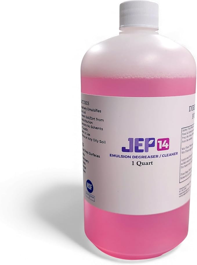 Maven JEP-14 Heavy Duty Degreaser Non-Caustic Non-Toxic USDA A1 Rated Food Safe Cleaner for Industrial Automotive Commercial Use (Quart)